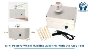 Mini Pottery Wheel Machine 2000RPM With DIY Clay Tool