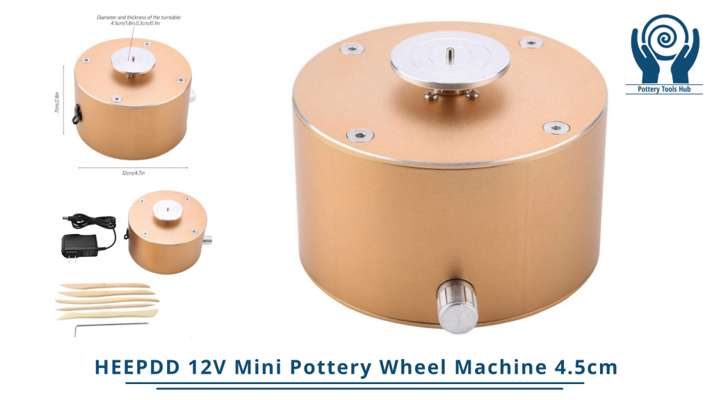 HEEPDD 12V Mini Pottery Wheel Machine 4.5cm