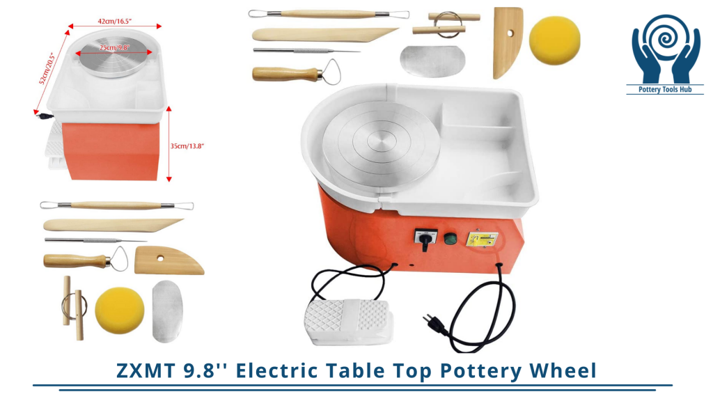 ZXMT 9.8'' Electric Table Top Pottery Wheel