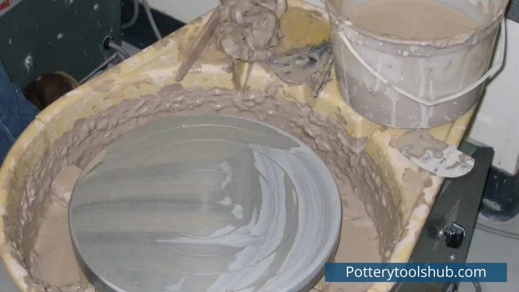 Dirty pottery wheel